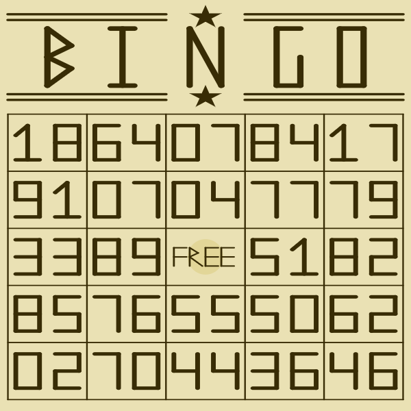 bingo board